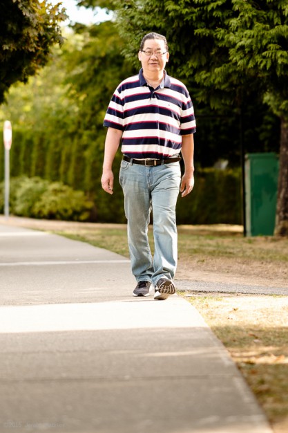Simon Ma walking
